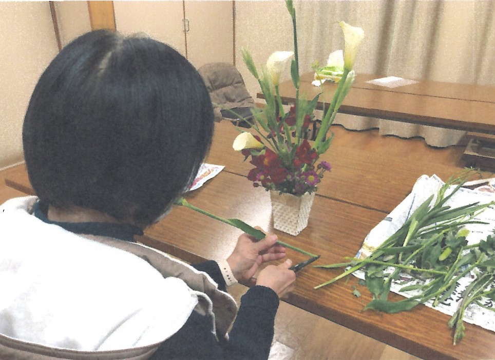 松山市清水５区集会所　いけばな教室