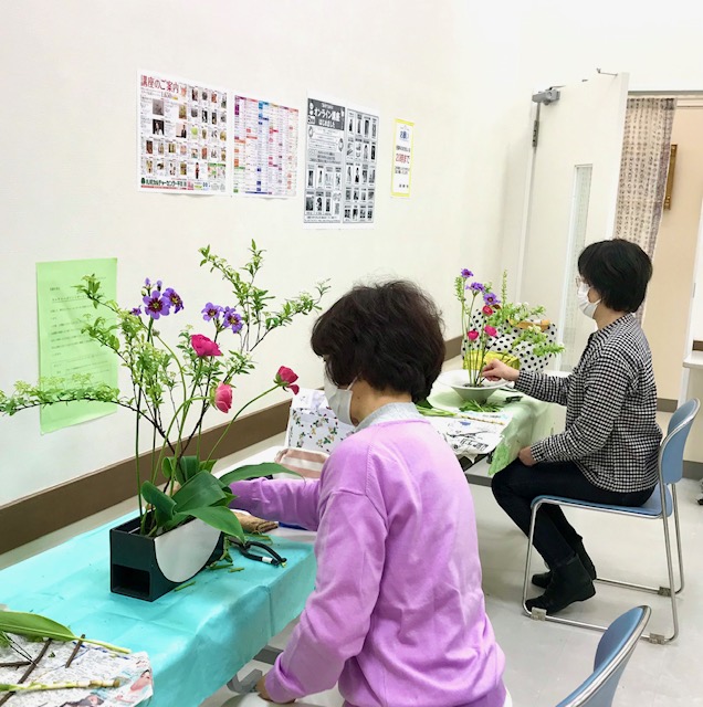 札幌カルチャーセンターいけばな教室