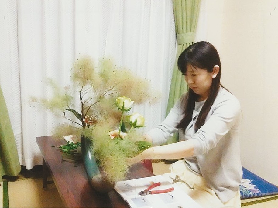 朱花　東神の倉いけばな教室