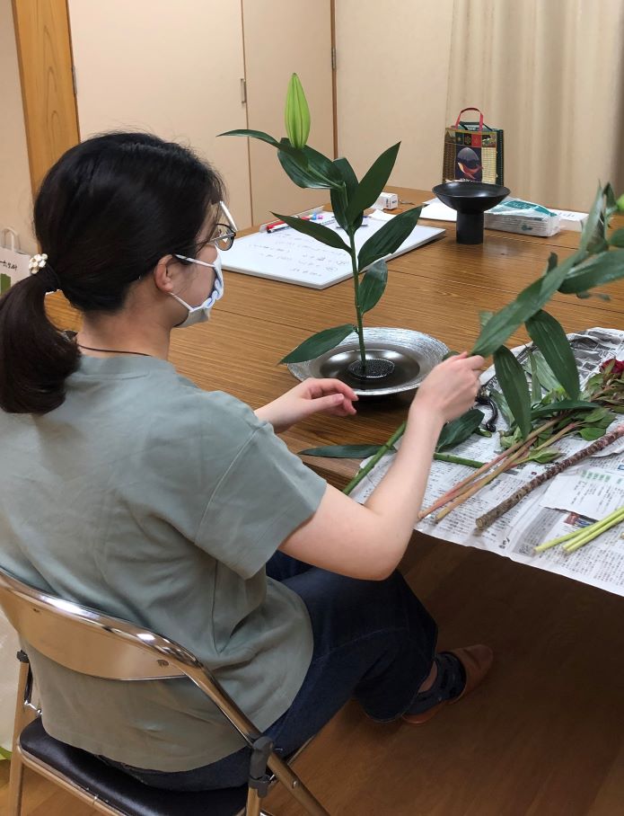 松山市清水５区集会所　いけばな教室